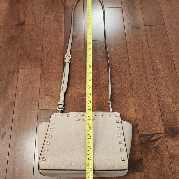 Michael Kors selma leather stud-embellished crossbody bag - Picture 2 of 11